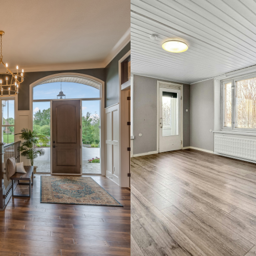 Qual é a diferença entre piso laminado e vinílico?